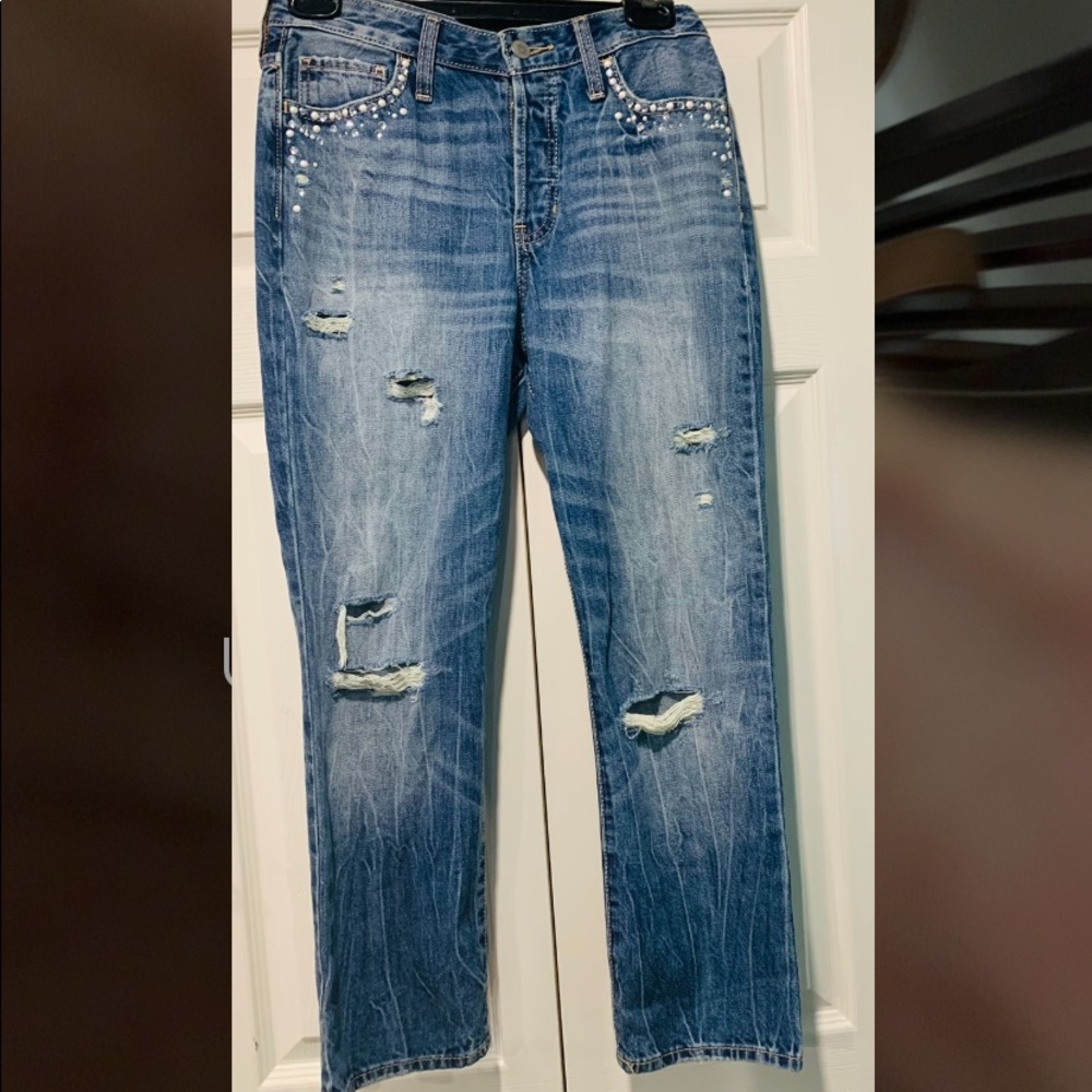 Hollister high rise crop jeans